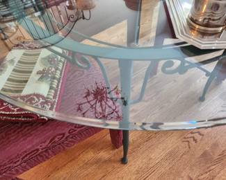 Glass top table and chairs