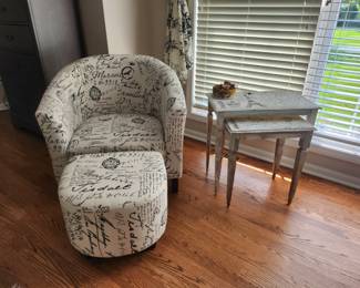 Chair and ottoman