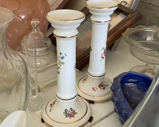 floral candlesticks 
