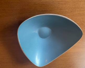 Reed & Barton blue glaze bowl 