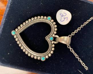 vintage gold and turquoise necklace