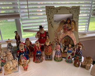 Jim Shore Christmas Santas,  Angels and others
