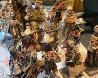 Vintage Mexican Paper Mache Figures