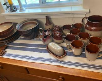 Sango Nova Brown ceramic set