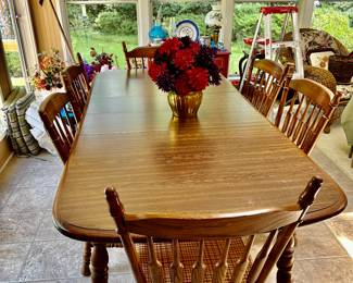 Extra large table with chairs 