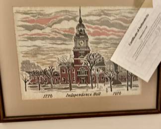 Artwork with certificate 