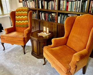 Vintage orange chairs 