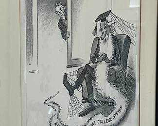 signed by Bruce Shanks - Buffalo Evening News cartoonist