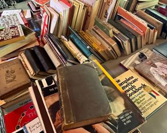 hundreds of old books