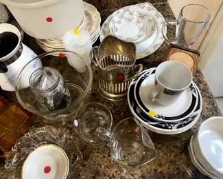 Glassware and ceramics