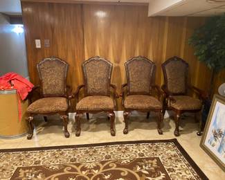 Vintage chairs and artwork