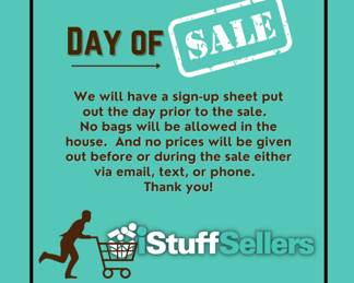 Sign up sheet will go out 12 pm day prior.