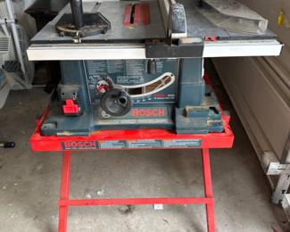 Bosch 4000 10" Table Saw on TS1000 Folding Table Saw Stand	