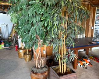 7ft Artificial Trees - Bamboo & Coffee Plants	
