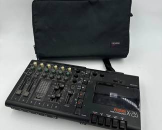 Vintage Fostex X-26 Multitrack Cassette Recorder w/Cassette Case	