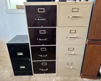 Trio of File Cabinets - Popular DIY Planter Hack	