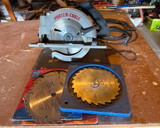 Porter Cable Model 743 7 1/4 Inch Heavy Duty Circular Saw +	