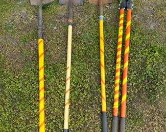 Spade & Square Shovels + Ridgid Post Digger	