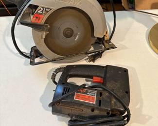 SKIL saw 7.25" & Jig Saw 4235 + Makita Cordless Mini Saw	