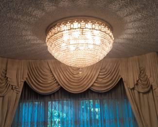Large crystal chandelier 