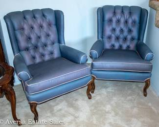 Wingback Chairs - PAIR