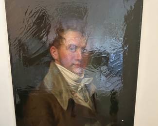 R. V. Smutty copy of painting by John Vanderlyn, (1775-1852) "Portrait of an Artist"; 25 1/4" c 20 7/8". Dated 7/6/38.