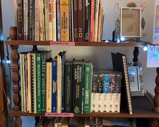 A variety of books- nature, gardening, collectible movie and Hollywood bios. 