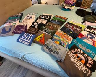 Some of the 53 T-shirts from the client’s collection. Remember Barnacle Bill’s ? We have a T-shirt and a vintage button down so you can re-live the days: You know where..Barnacle Bill’s!