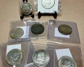 Worlds Columbian Exposition Chicago HalfDollar Lot B 8PCS