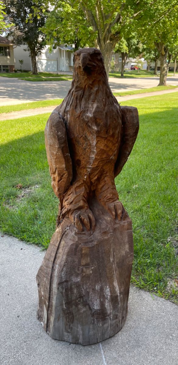 LARGE CARVED EAGLE