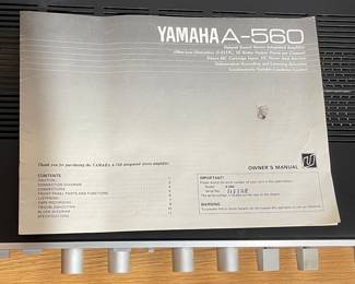 YAMAHA A-560 AMPLIFIER