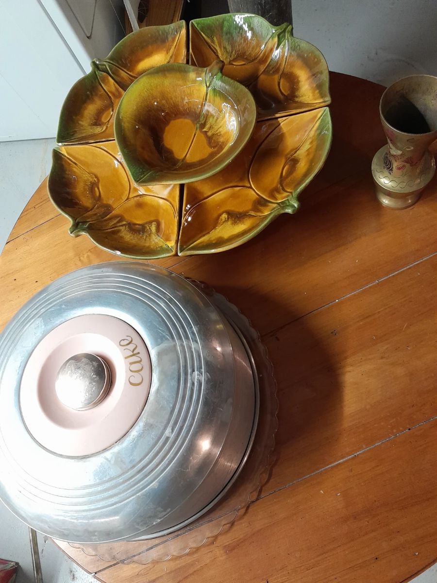 Midcentury serving pieces