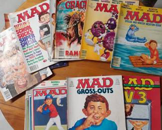 Lots of vintage MAD magazines