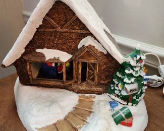 Vintage Ceramic Christmas scene