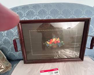 VINTAGE SERVING TRAY.