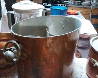 Vintage copper wine bucket