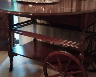 Vintage coffee tray cart