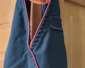 United Airlines flight attendant apron