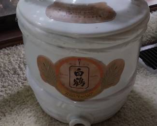 Vintage sake jug