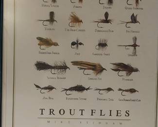 Fly fishing poster art