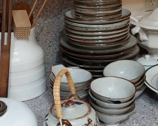 Studio pottery dishes