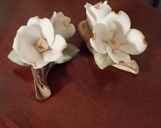 Ceramic dogwood figurines
