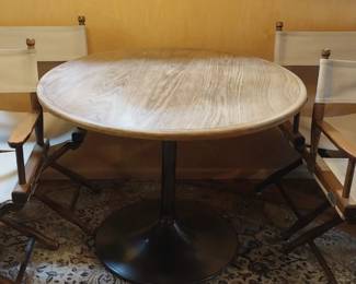West Coast Industries MCM kitchen table with metal base