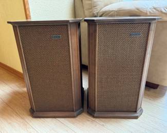Pair of Vintage HH Scott S-100 Omni-Directional Speakers