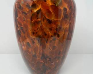 Hand Blown Art Glass Vase by Studio Artist Dehanna Jones