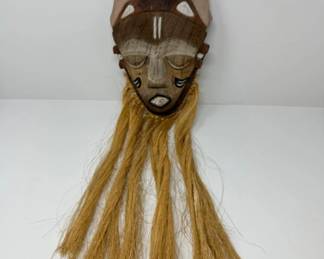 Handcarved Wood Tribal Mask- Likely African