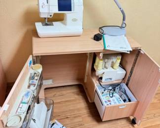 Baby Lock Sewing & Embroidery Set w/ Flip Open Table Top