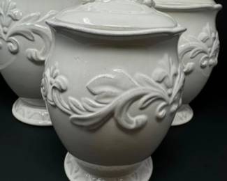 Certified International Pamela Gladding Embossed Firenze Canisters