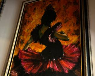 Vintage paintings purchased in Mexico