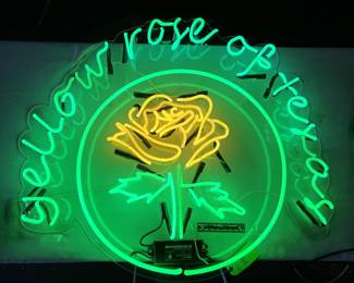Neon Sign; "Yellow Rose of Texas"